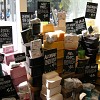 Delicious smelling soaps on display at a Lush store. Save the soap slivers and do something great with them! (Photo: Nicolas Toper/Wikimedia Commons)