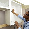 Cabinet installation/courtesy Lowe's