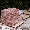 These are cleaned, salvaged bricks. Bricks are a great material to salvage for future use.