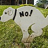 This sign is cute, but probably ineffective.  Photo by mslavick on Flickr.