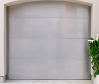 stainless steel garage door