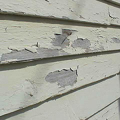 Peeling paint