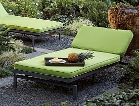 The Alyssa Canvas Macaw Green Chaise from Overstock.com