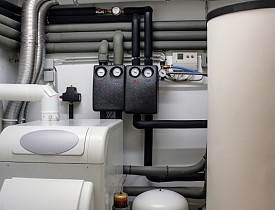 Photo of a modern boiler room by frankoppermann/istockphoto.com.