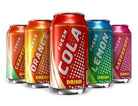 Photo of metal soda cans by scanrail/istockphoto.com.