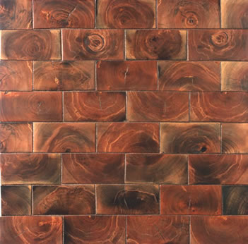 End Grain Hardwood Floor Tiles