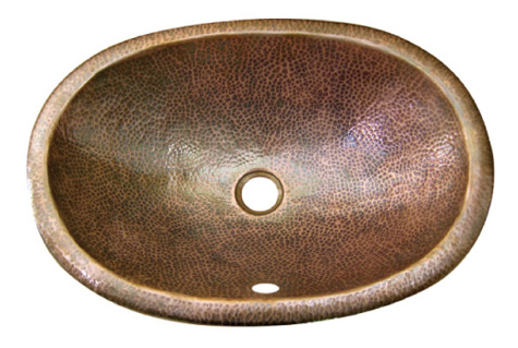 Capper canoe shaped vessel sink by Eden Bath