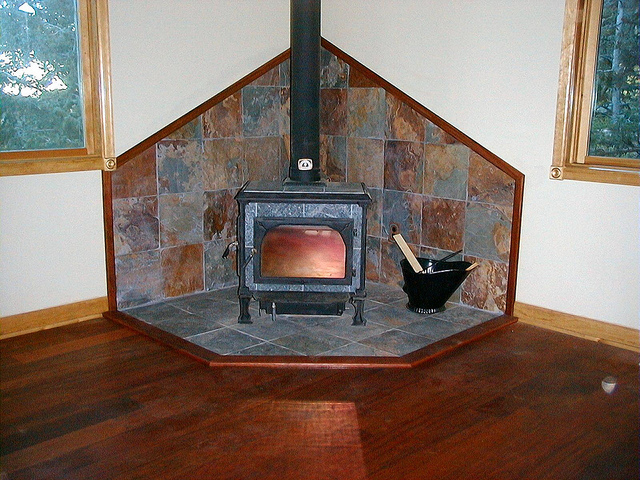 The author's own Jatoba soapstone wood stove.