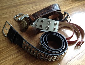 Old belts have so much potential for creative reuse. (Photo by Sayward Rebhal.)