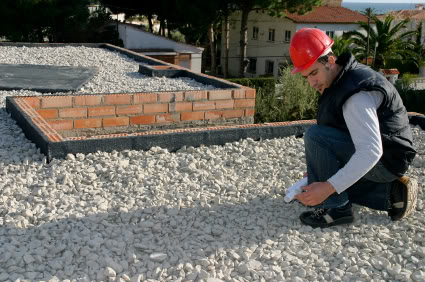 Inspecting the roof