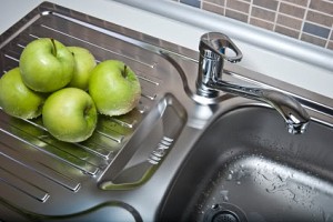 drainboard kitchen sink