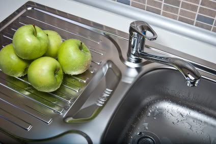 drainboard kitchen sink