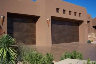 copper garage door