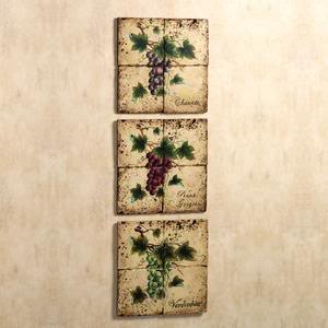 Grape clusters wall tile