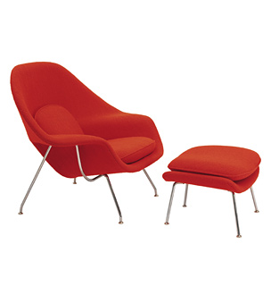 The Knoll Saarinen Womb Chair via Knoll