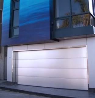 stainless steel garage door