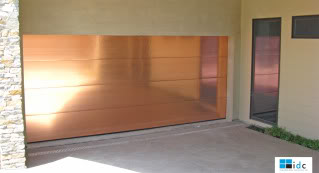 stainless steeel garage door