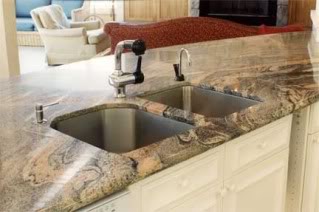 veined counter top