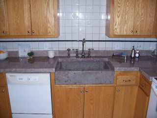 veined countertop