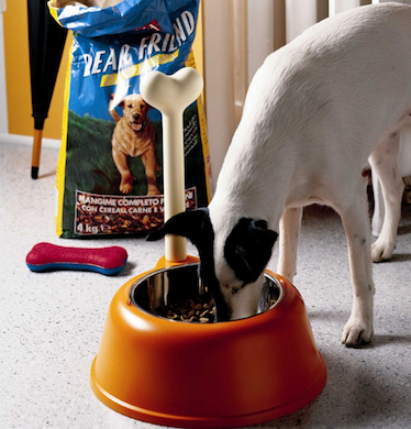 The Alessi Lupita Dog Bowl via Hive Modern