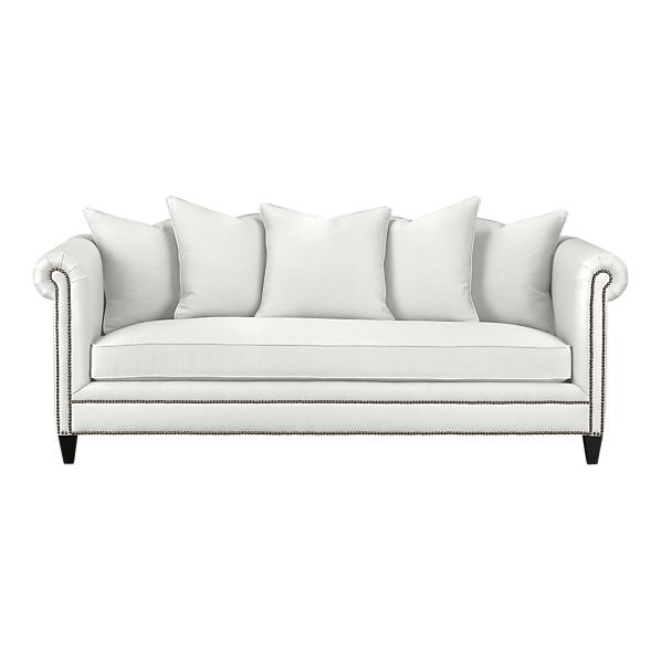 The Tailor Sofa by Crate & Barrel (via Crateandbarrel.com) has hemp upholstery fabric.