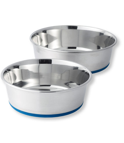 The Durapet Stainless Steel Dog Bowl via LL Bean