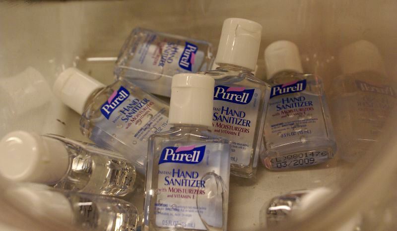 Liquid hand sanitizer  Valerie Everett / flickr  