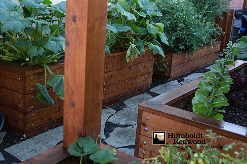 Planter Boxes/Courtesy Humboldt Redwood