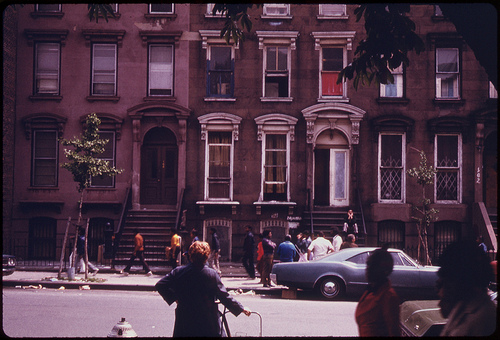 Apartment House Across From Fort Green Park in Brooklyn New York City...06/1974