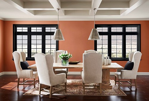 Cavern Clay dining roomr/courtesy Sherwin-Williams