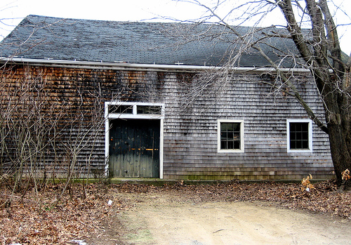 east roof before