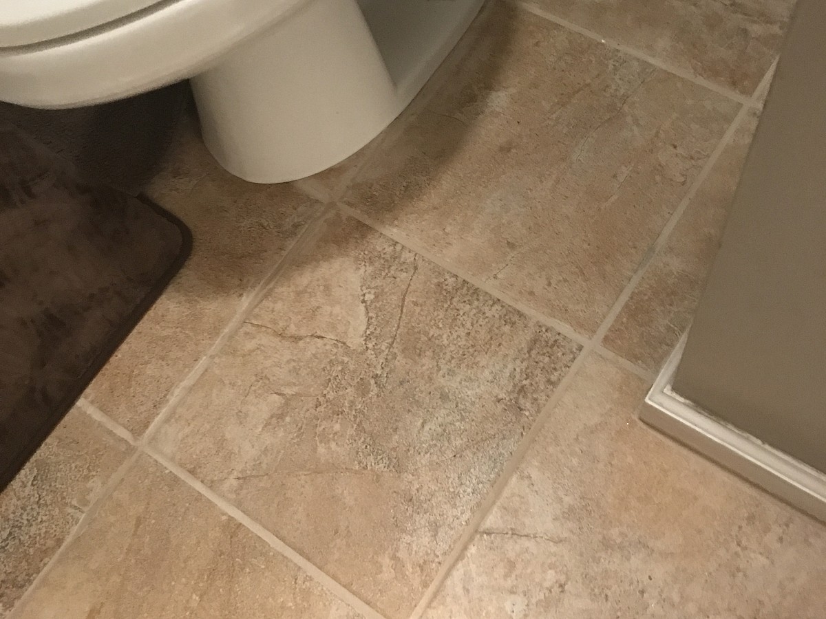 Bathroom tile floor