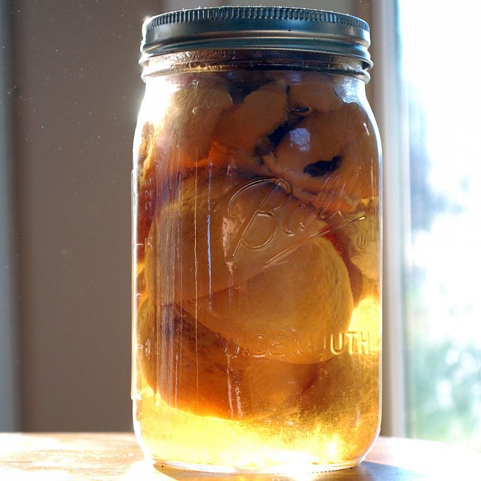 Homemade DIY citrus vinegar all purpose cleaner by SimplyDixon.com via Hometalk