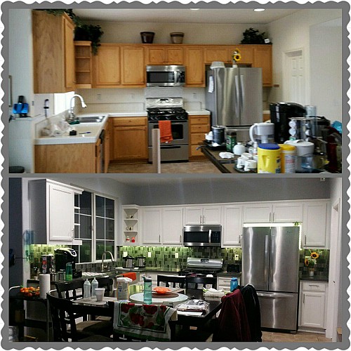 Kitchen remodel: before and after
