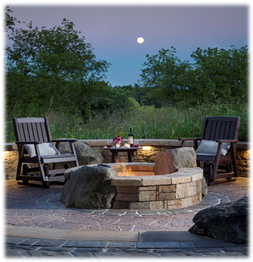 Outdoor living room/courtesy of Belgard