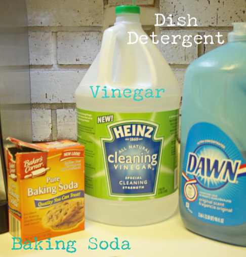 The ingredients of DIY scrubbing cleanser