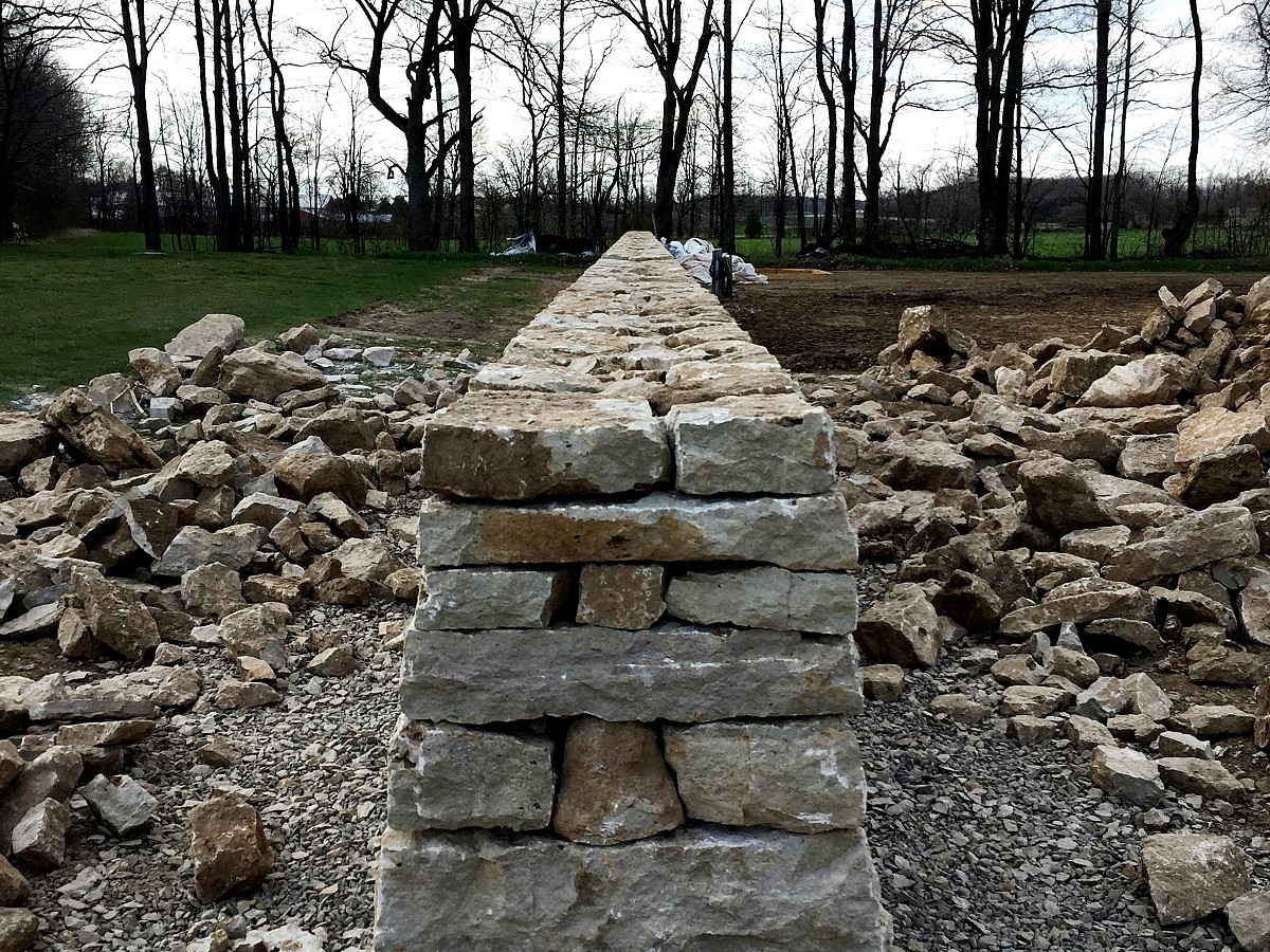 Dry stone walli cross-section/courtesy John Bland Stonecraft