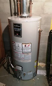 New hot water heater install