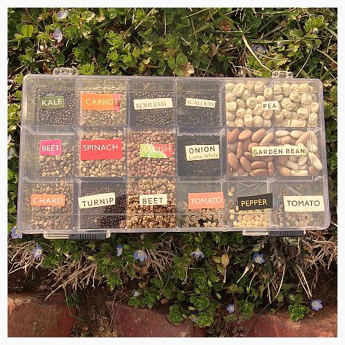 Seed library box and photo by The Garden Stamp via Hometalk.com.