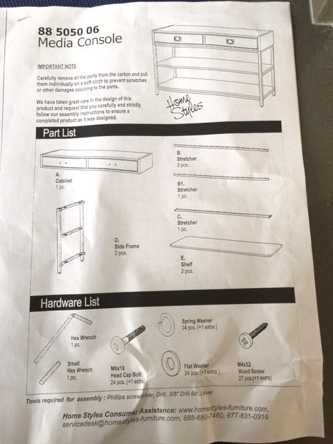 Assembly instructions didn't make it simpler