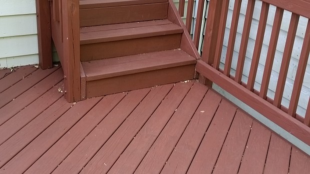 Refinished deck and stairs