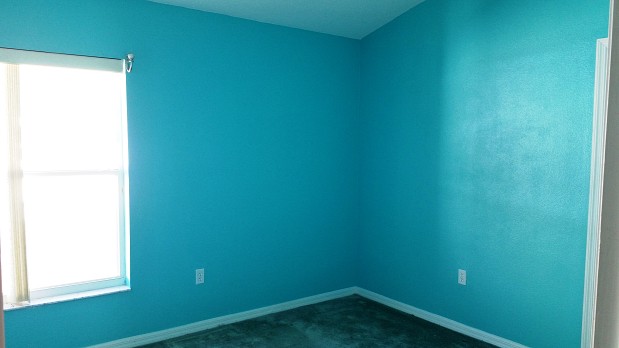 Bedroom painting - aqua