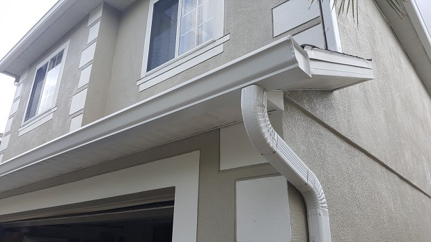 Downspout and gutter installation