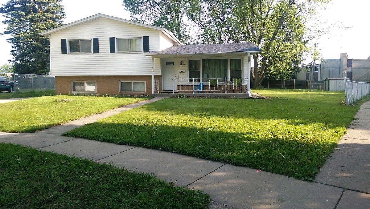 Smooth yard after tree removal