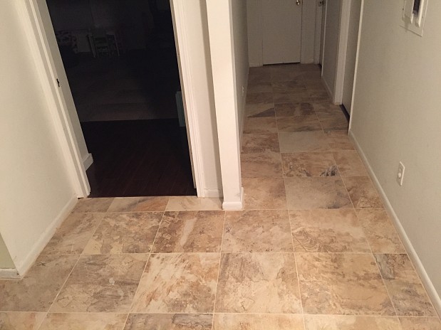 Beautiful new tile floor
