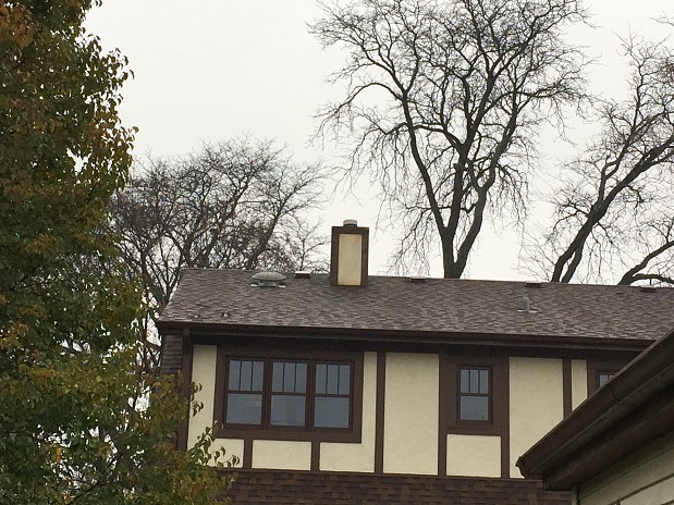 Roof with attic van vent