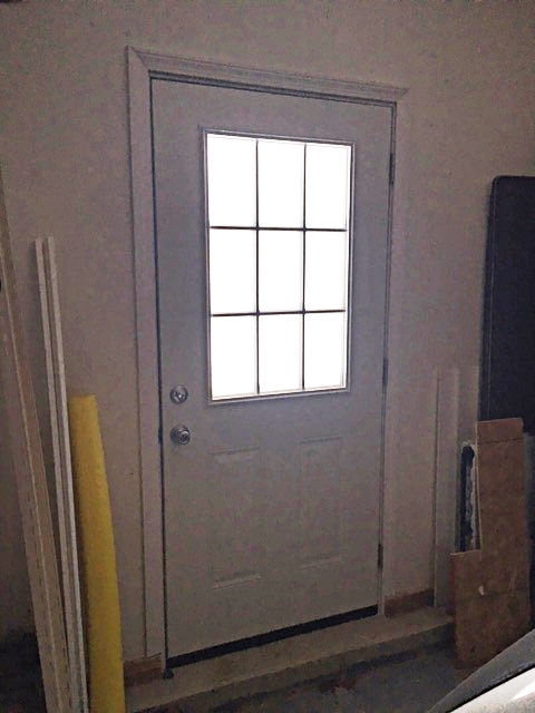 New door in my finished garage