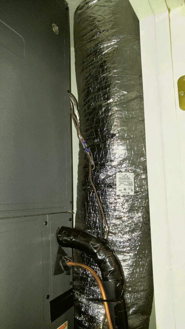 Connection to new A/C ductwork