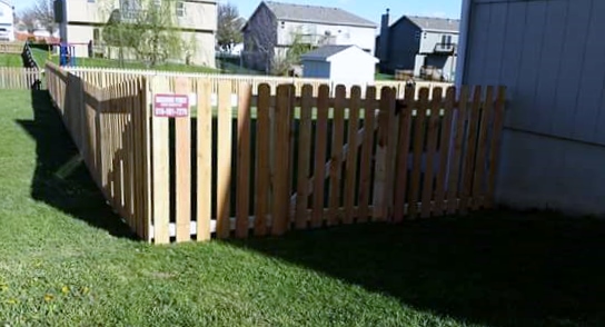 Outside of new fencing