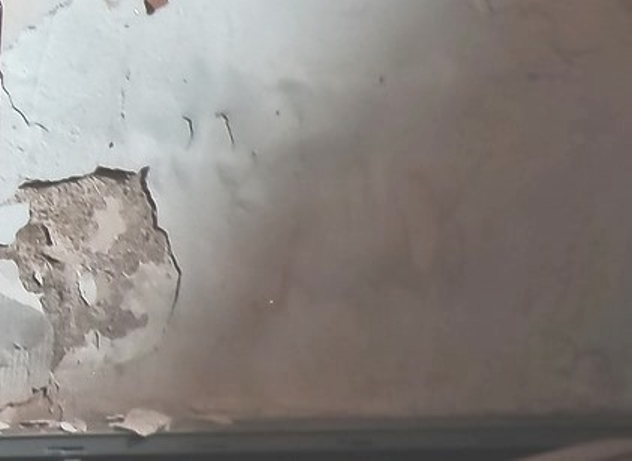 Water damaged wall